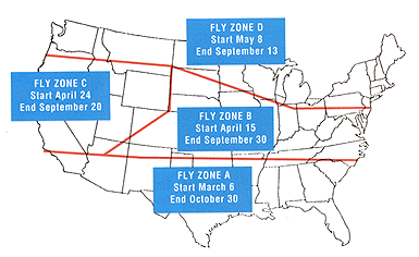 Starting Dates Map